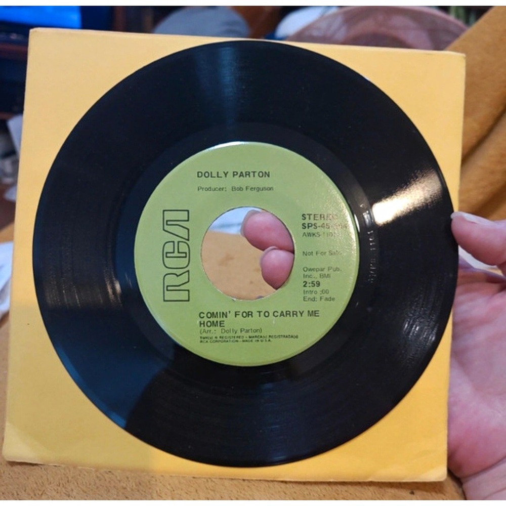 Dolly Parton Comin' For To Carry Me Home RCA 7" 45 RPM Promo Vinyl Single